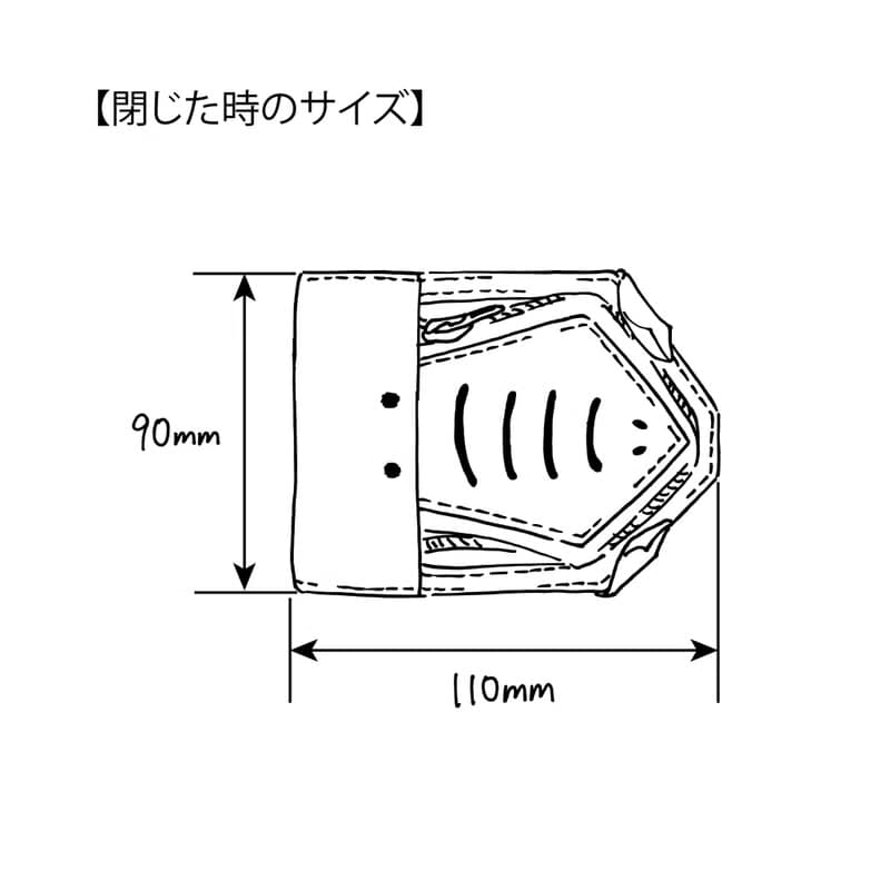 肉がほしいワニ 財布