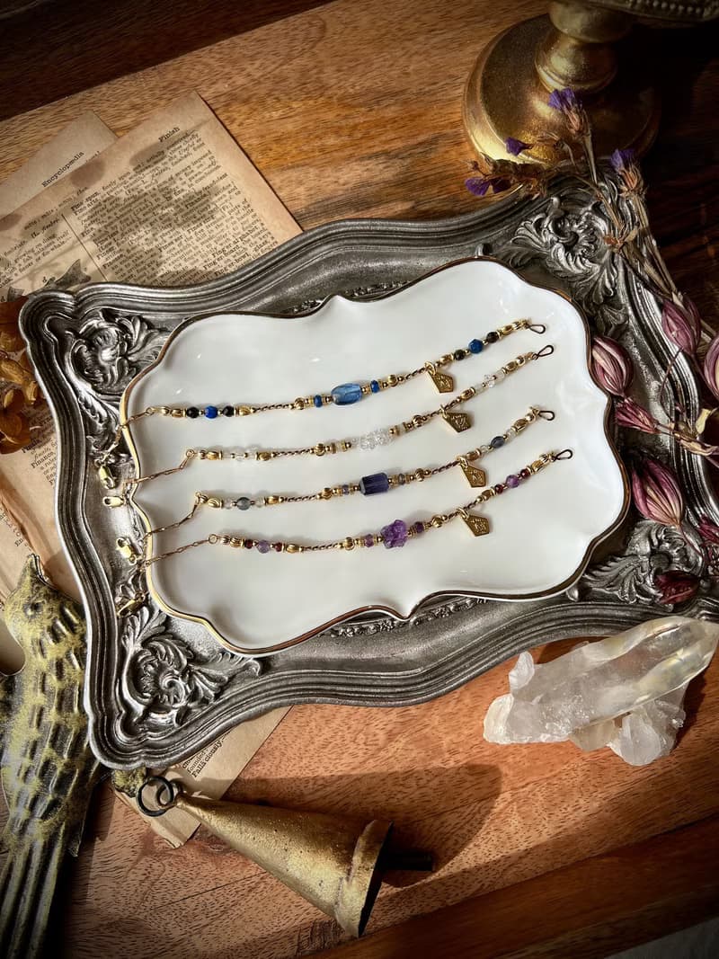 -華麗的冒險-天然水晶手鏈/黃銅手鍊