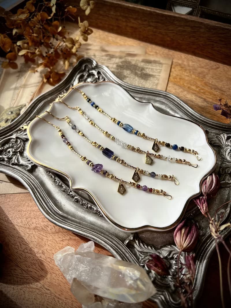 -華麗的冒險-天然水晶手鏈/黃銅手鍊