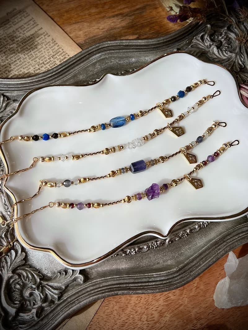 -華麗的冒險-天然水晶手鏈/黃銅手鍊