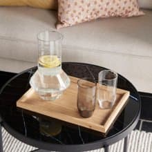 【Hübsch】－481205 簡約煙燻色玻璃水杯 茶杯新年禮物 禮品