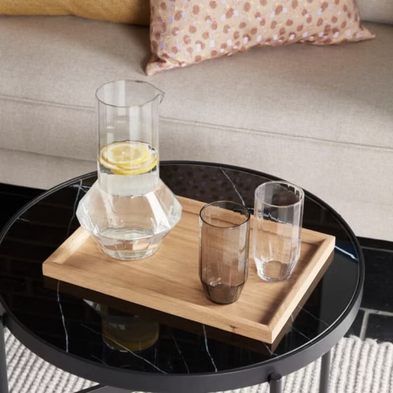 【Hübsch】－481205 簡約煙燻色玻璃水杯 茶杯新年禮物 禮品