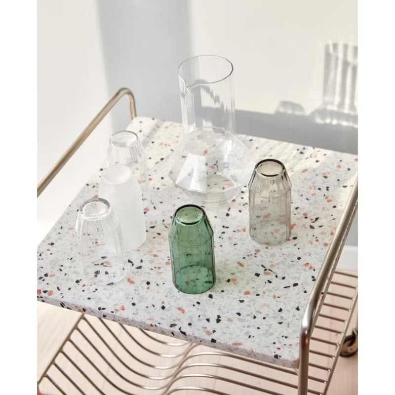 【Hübsch】－481205 簡約煙燻色玻璃水杯 茶杯新年禮物 禮品