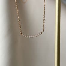 簡約微笑鑽石項鍊