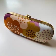 紫橙浮雲眼鏡盒/筆盒/首飾盒