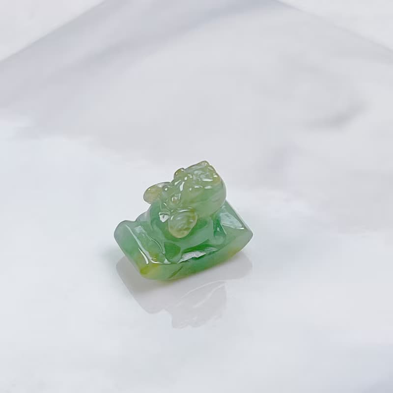 【招財神獸】冰種翡翠飛天貔貅 | 天然A貨翡翠 | 送禮