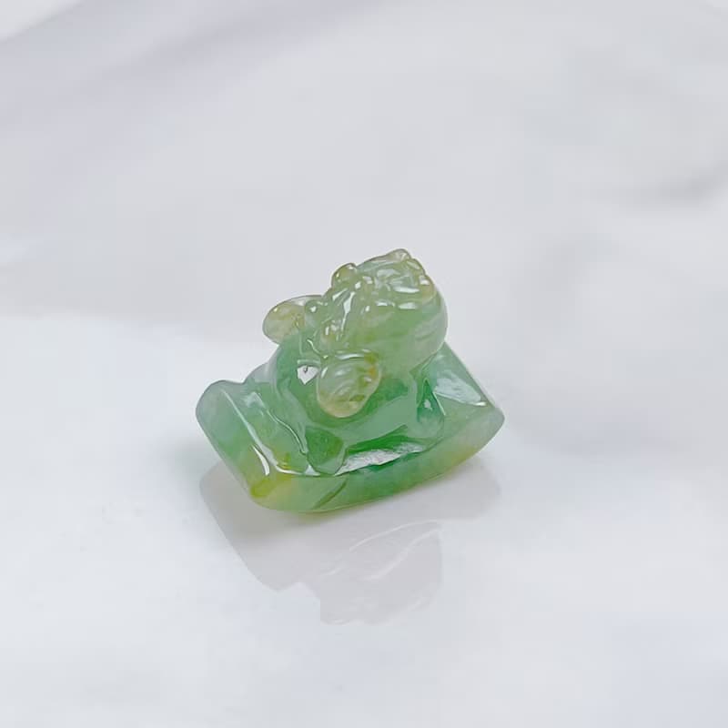 【招財神獸】冰種翡翠飛天貔貅 | 天然A貨翡翠 | 送禮