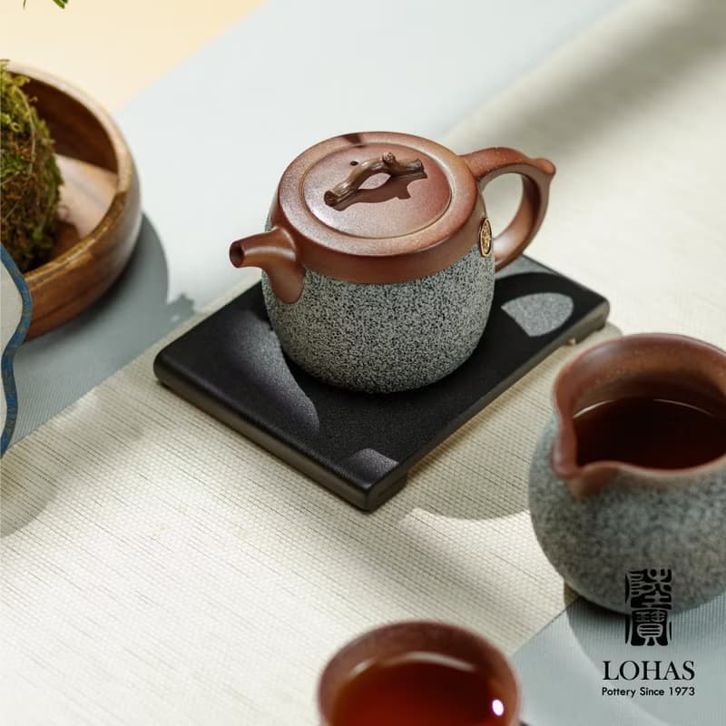陸寶 泉林雅集 1壺1海6杯+壺承 原礦陶 茶具組 茶器