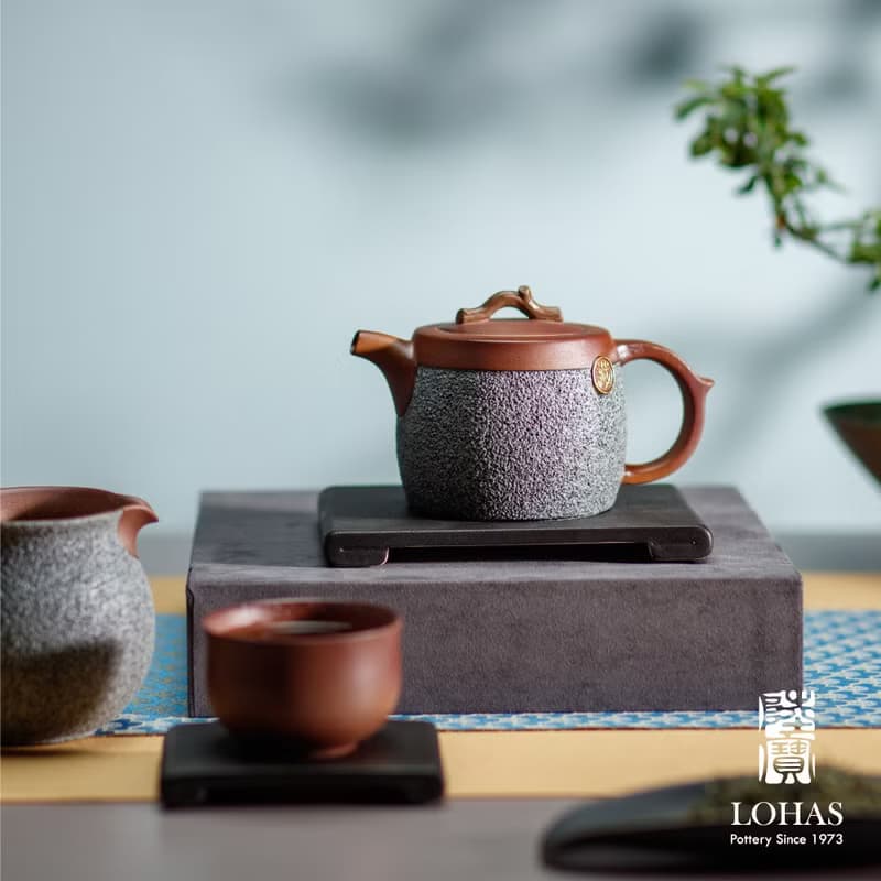 陸寶 泉林雅集 1壺1海6杯+壺承 原礦陶 茶具組 茶器