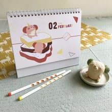 2025插畫桌曆 / 年曆 / 月曆 / 五個翅膀 / 歐嗨喲! / A5橫式