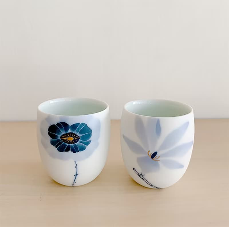 銀蓮花茶杯 /真窯