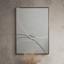 Minimalist 3D Plaster wall art, Textured wall art, Wall sculpture, Abstract