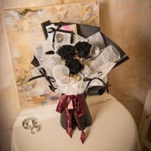 【黑玫瑰】乾燥花 永生花花束 我愛你玫瑰花束 / 生日求婚告白