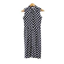 70s Vivid Hanae Mori Ban-Lon black and white graphic print button up shirt dress