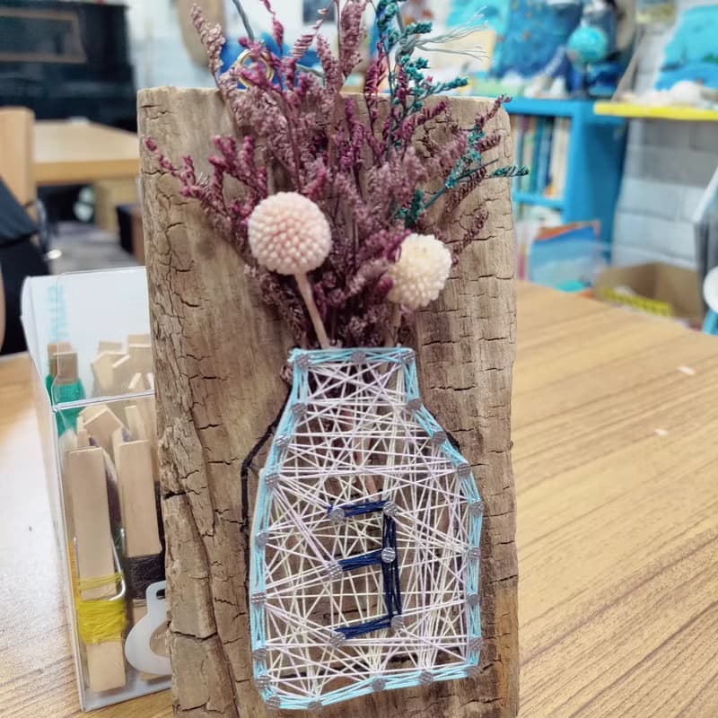 【體驗】台中 花瓶釘線畫體驗 (一人成團)