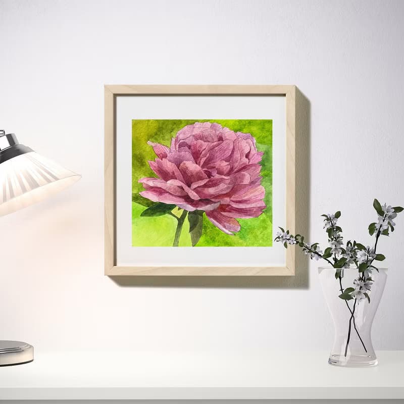 Thriving-Hand-painted hanging painting Peony Chinese painting Home decoration