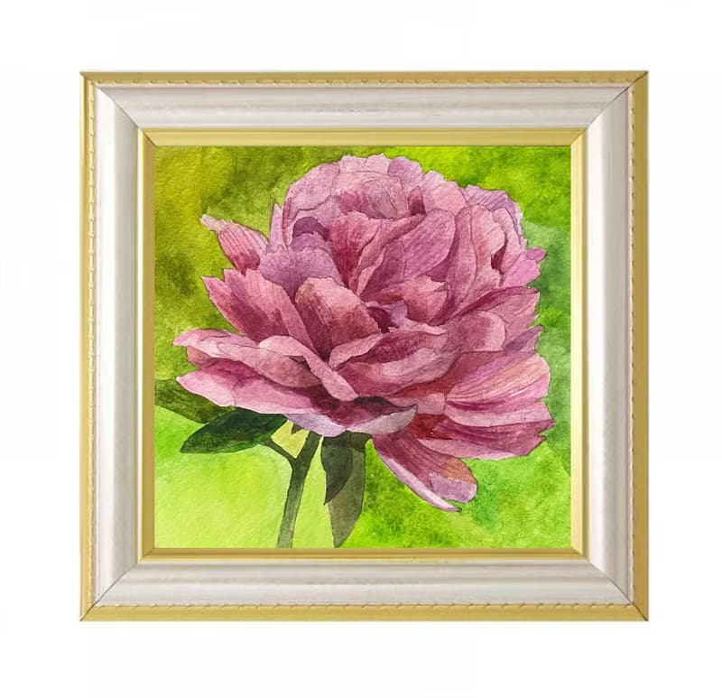 Thriving-Hand-painted hanging painting Peony Chinese painting Home decoration
