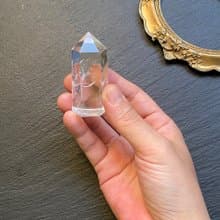 天然冰透帶彩藍針白水晶能量柱 天使之翼 避邪擋煞 快速出貨