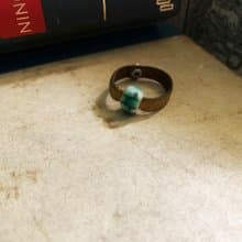 戒指 日本白瓷 自然釉色 無限看不膩色調 真皮革