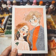 【手繪版】訂製專屬妳的可愛人物插畫 情侶畫像 生日禮物