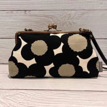 北歐印花手作長形口金包 • 側背包 • 手拿包 • 附揹帶