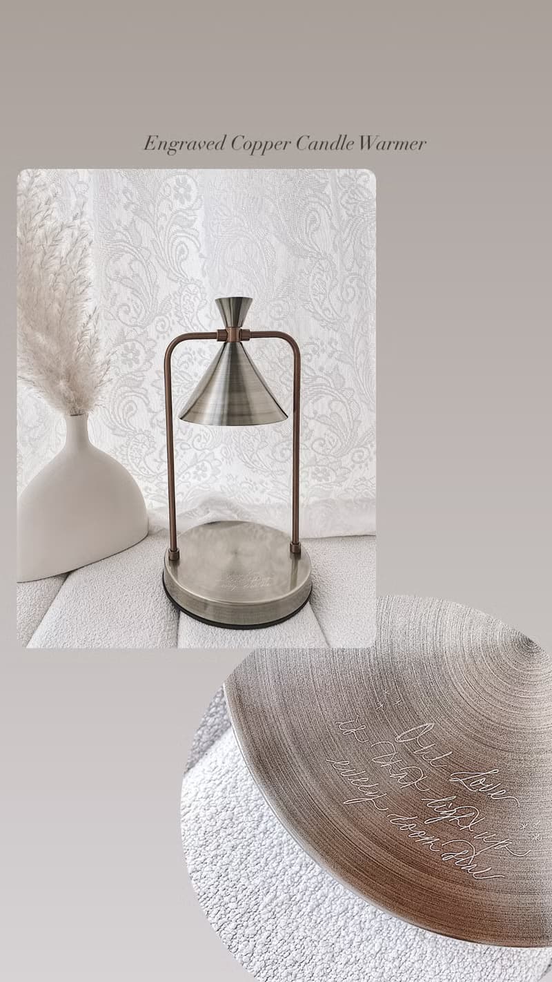 【人手雕刻】復古古銅 融蠟燈 CANDLE WARMER