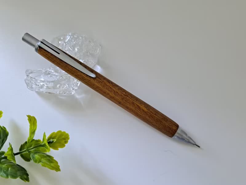 綠檀木 原木 手工筆 自動鉛筆