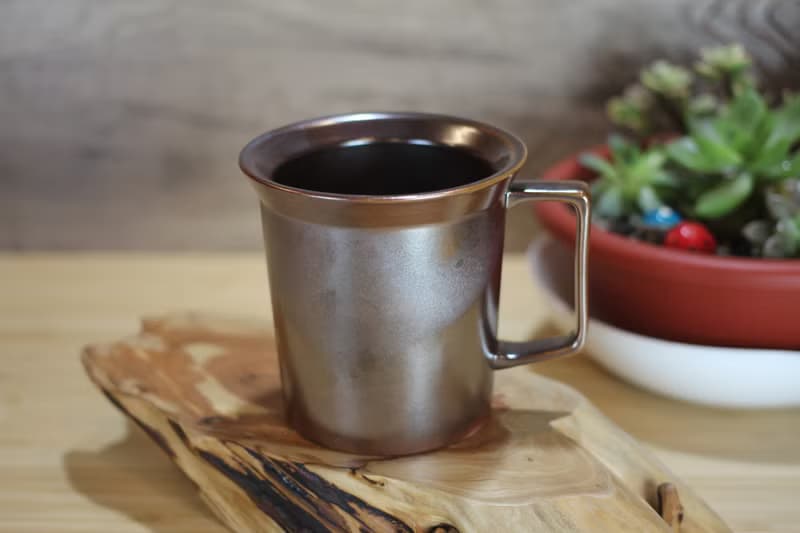 【送禮好物】240ml 柴燒古銅金 方韻杯 咖啡杯 台灣鶯歌製