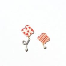 四葉花貼耳夾式/針式耳環