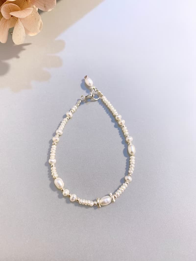Ops Pearl silver bracelet- 小珍珠/極簡/純銀/限定/手鍊/禮物