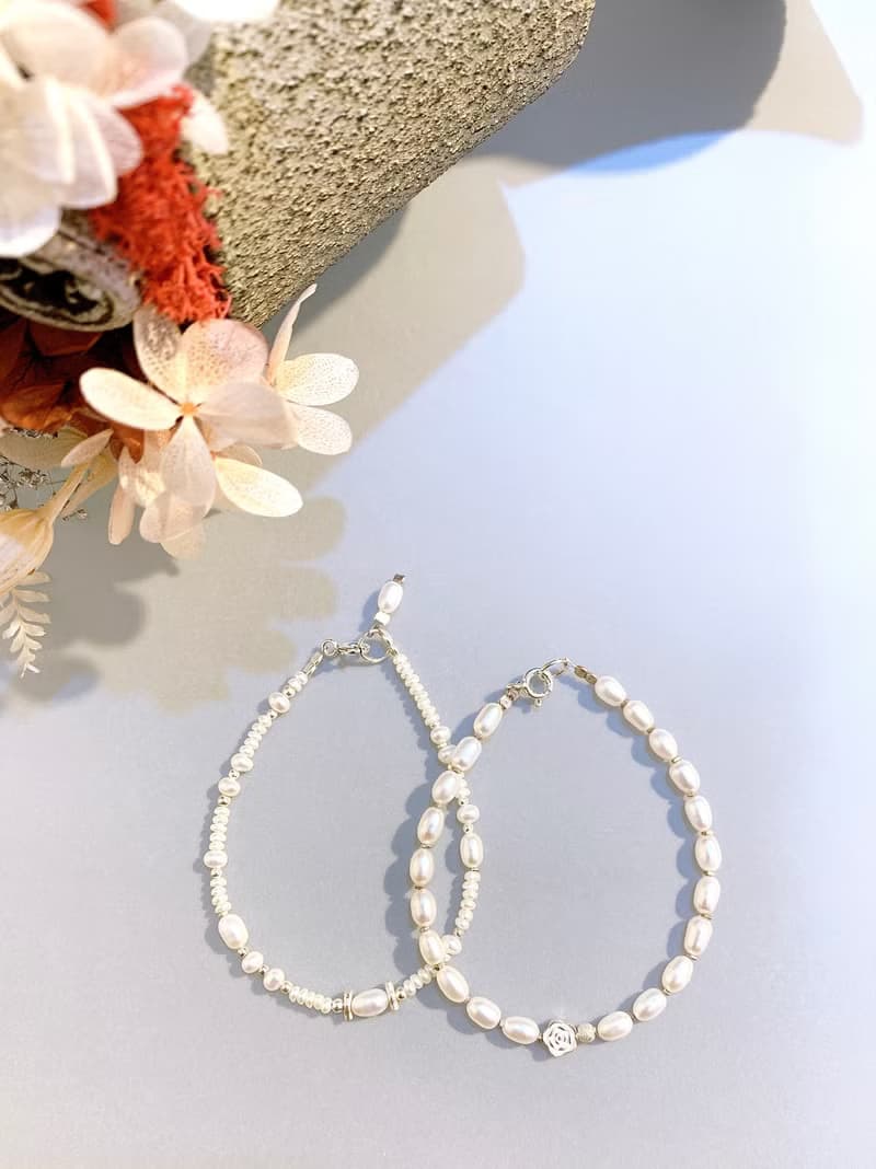 Ops Pearl silver bracelet- 小珍珠/極簡/純銀/限定/手鍊/禮物