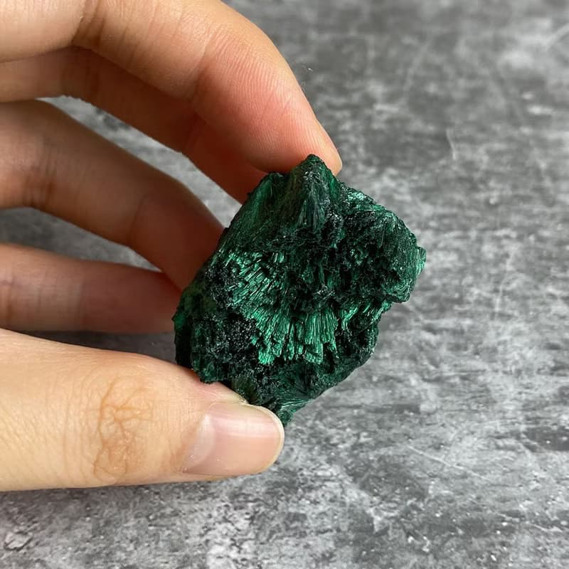 水晶簇- 孔雀石原礦   辦公室療癒微景觀 裝置擺飾 一物一圖