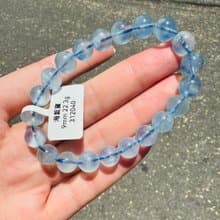 螢光仙女baby色海藍寶水晶9mm22.3g釋放壓力舒緩情緒療癒能量