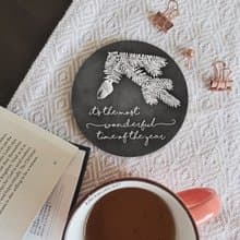 交換禮物聖誕杯墊 | 感恩節佈置 the Most Wonderful Time of the