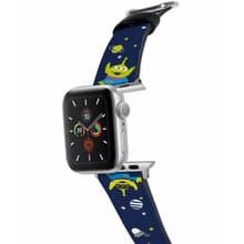 迪士尼彼思三眼仔玩具總動員十字壓紋牛皮革Apple Watch真皮錶帶