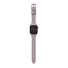 Apple Watch 小紫丁香 平紋珍藏 真皮 皮革 手錶 錶帶