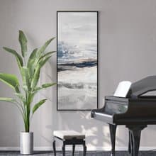 湖泊波光 - 輕奢大氣抽象山水掛畫/客廳沙發裝飾掛畫/暖居禮