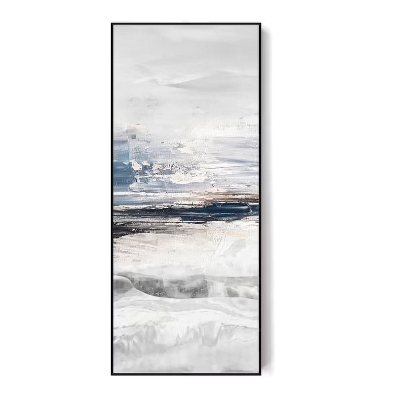 湖泊波光 - 輕奢大氣抽象山水掛畫/客廳沙發裝飾掛畫/暖居禮