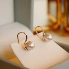 高跟鞋款 海水珍珠 純銀耳環