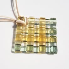 ガラスの木漏れ日(こもれび【陽だまり】)ネックレス【受注制作】