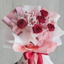 玫瑰花束/錢花花束/鈔票花束/錢花束/有錢花/永生花花束/生日花束