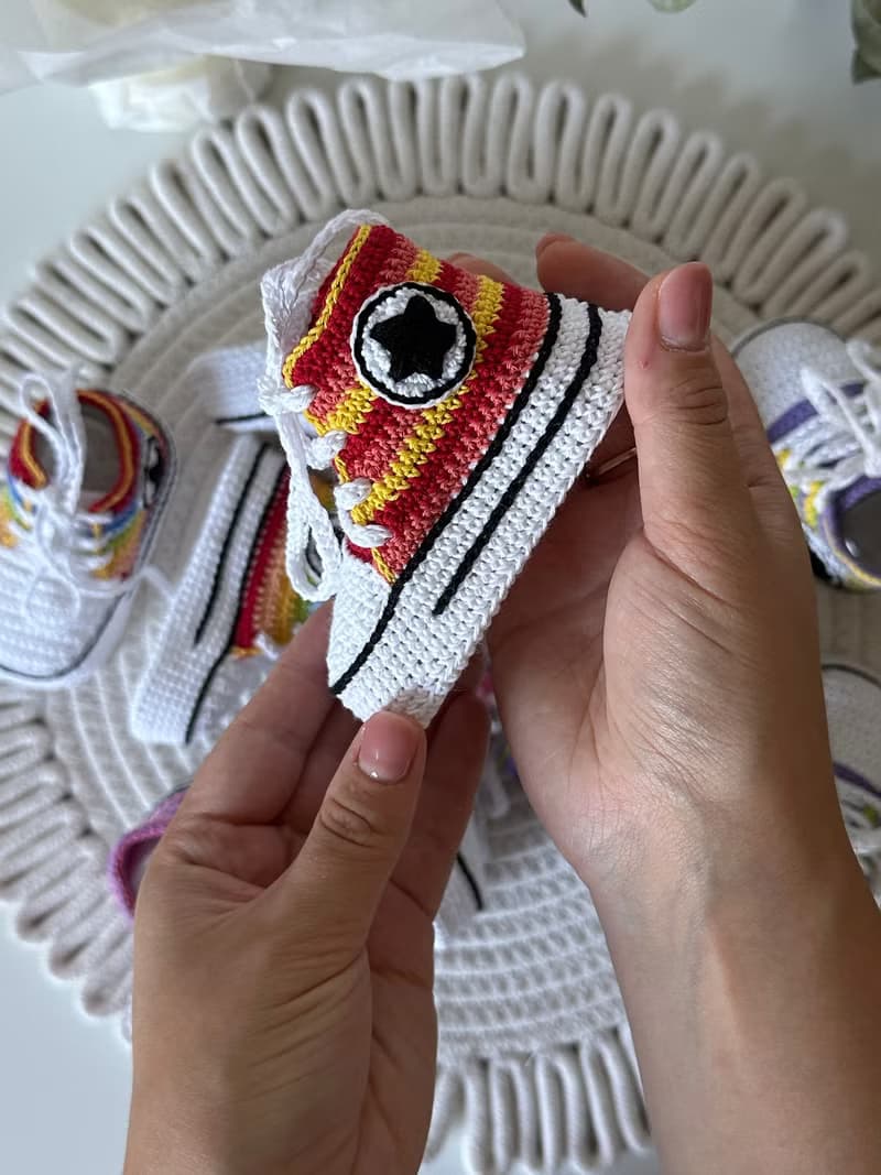 Cute Converse Baby Booties Baby Newborn Shoes Gift Baby Reveal Party Family Look
