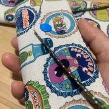 文青風環保純棉筷袋 ~ 有怪獸 質樸原麻 日本 潮物 收納 手作餐具