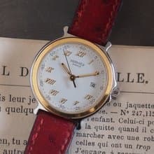 HERMES エルメス キャリック ウォッチ 腕時計 ゴールド シルバー ヴィンテージ