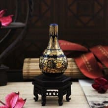 迷你瓷器-故宮洋彩金番花膽瓶