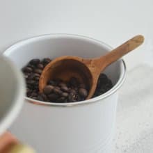 日本【SALUS 佐藤金屬】橄欖木咖啡量匙-直柄