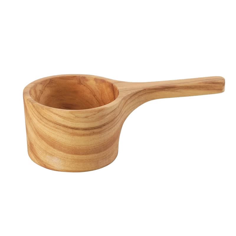 日本【SALUS 佐藤金屬】橄欖木咖啡量匙-直柄