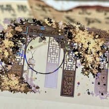 金玉滿堂 PET 紙膠帶貝殼光 10米卷