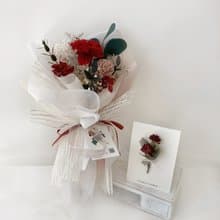 Flora Flower永生康乃馨花束-獻給母親節的康乃馨(紅)