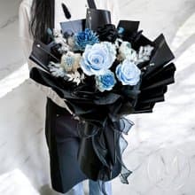 海洋之吻永生花束永生花束(贈送5ml香氛油)